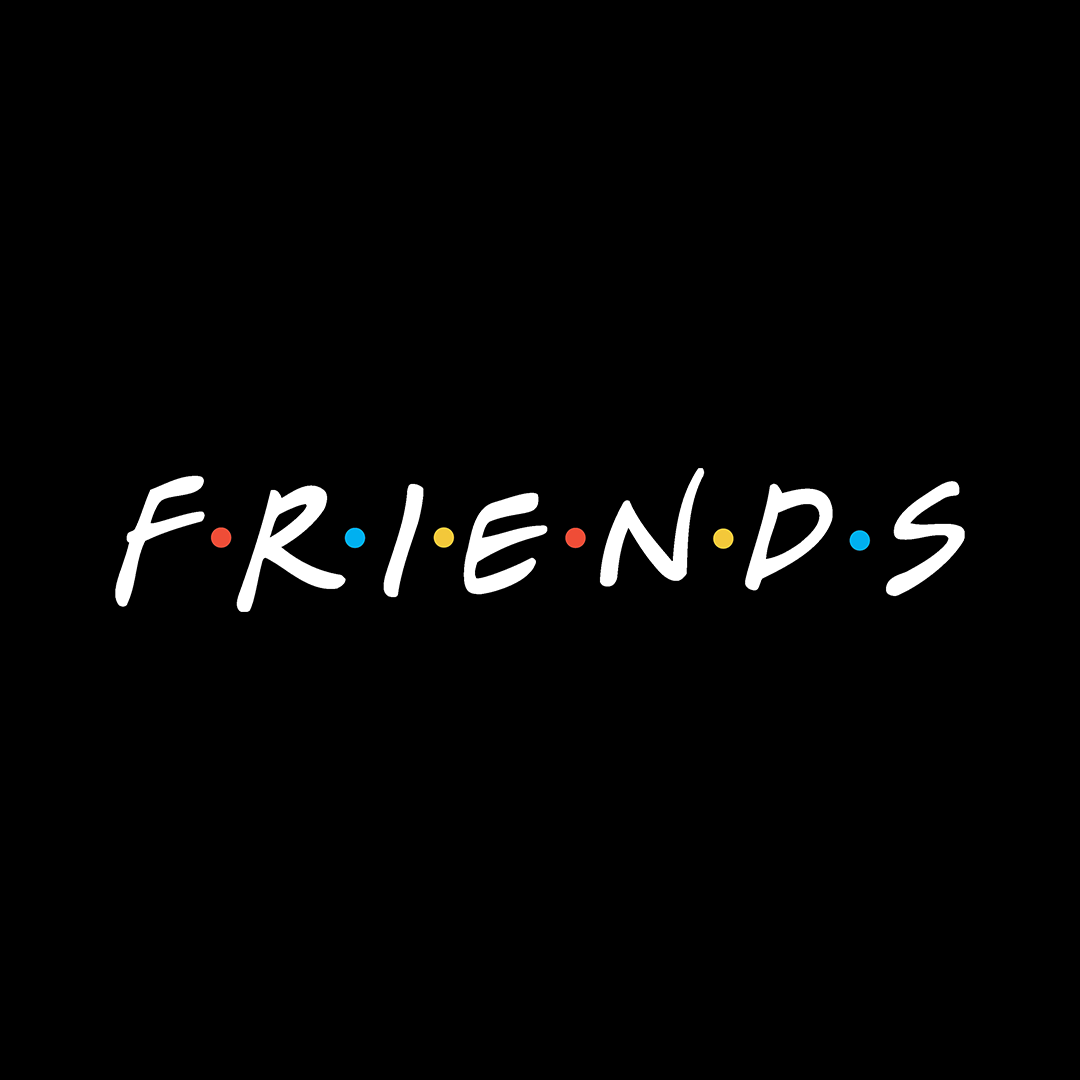Friends v text. Friends надпись. Друзья на черном фоне.
