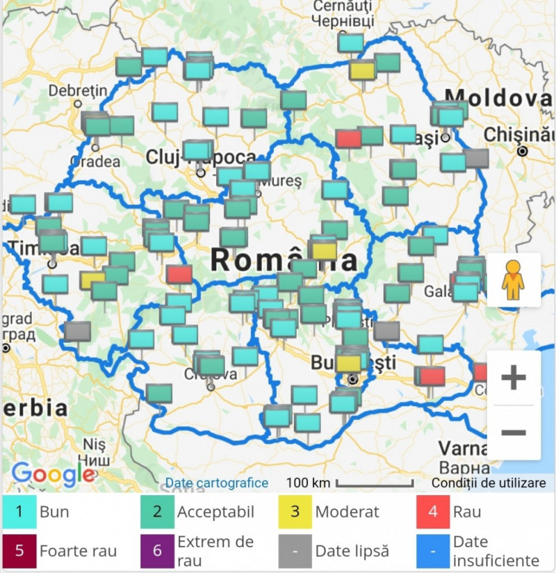 HARTA celor mai poluate orașe din România