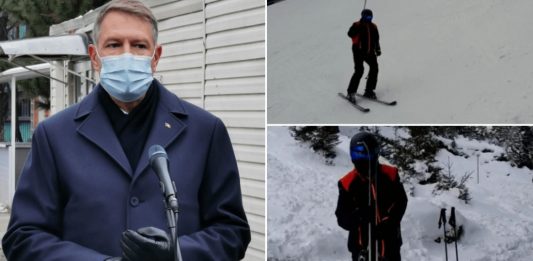 Iohannis la relaxare la schi