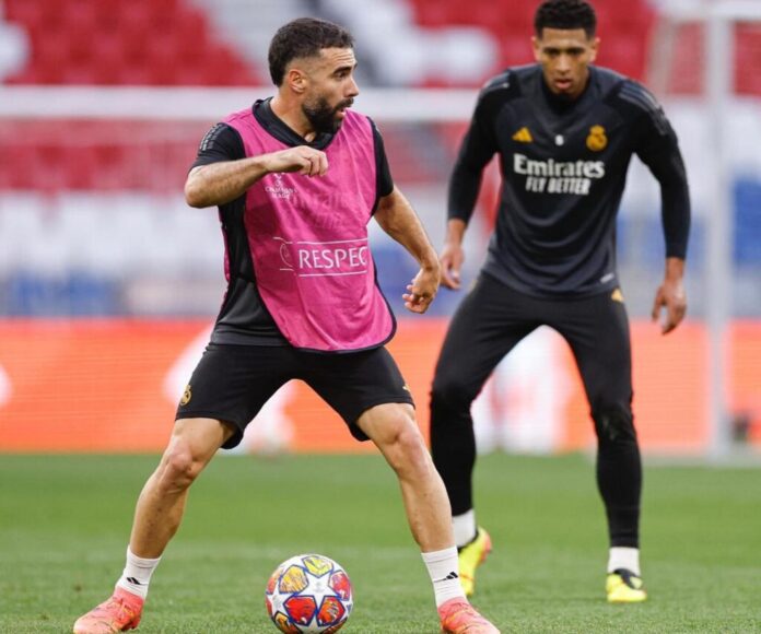 Dani Carvajal (Real Madrid), la primul antrenament după operaţia suferită în octombrie