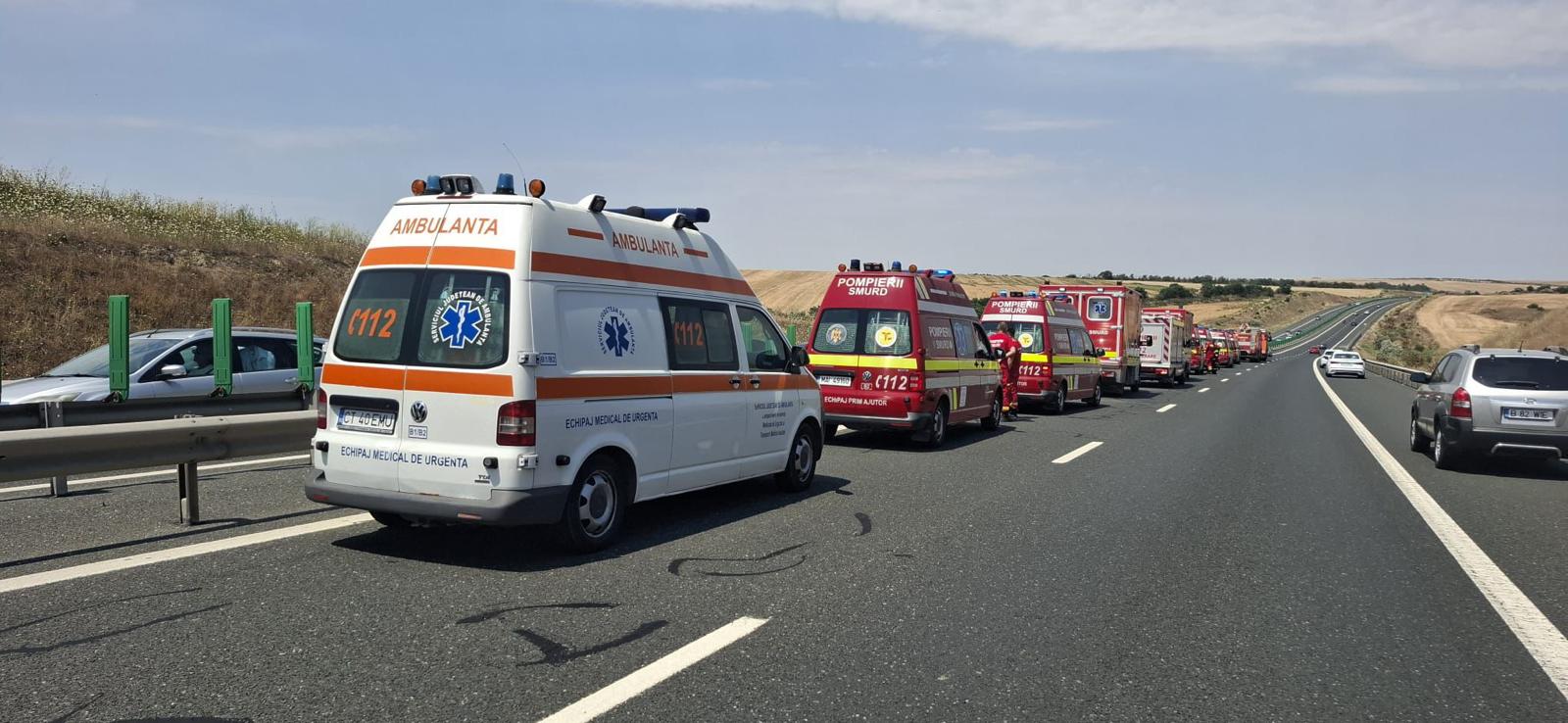 Autoritățile activează planul roșu de intervenție pe autostrada București-Constanța