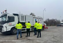 Garda de Mediu a testat noul scaner mobil cu raze X. A verificat camioane de marfă, inclusiv pentru radiații