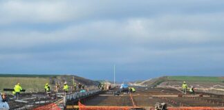 Cristian Pistol, vizită pe șantierul A3 împreună cu premierul Ilie Bolojan: ”Mobilizare foarte bună a constructorului român între Suplacu de Barcău și Chiribiș!„