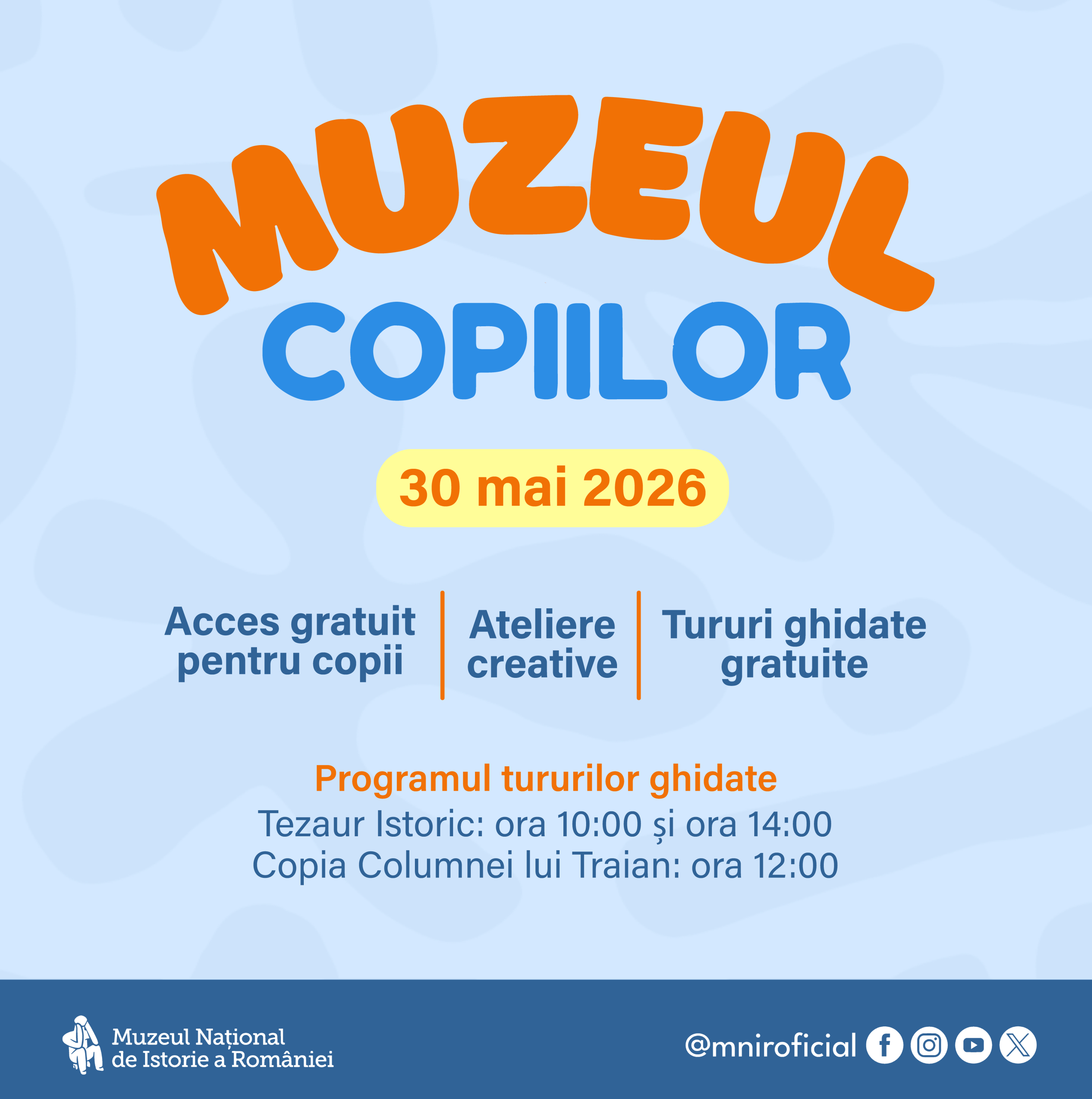 MNIR devine pentru o zi, Muzeul Copiilor 1 Afis MNIR Muzeul Copiilor 30 mai 2026 scaled