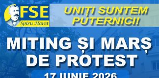 Protest al sindicaliștilor din învățământ, miercuri, în fața Guvernului și a Parlamentului