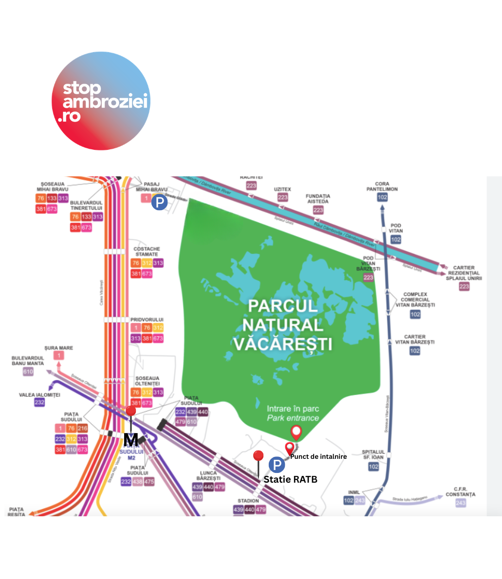 Harta Parcul National Vacaresti