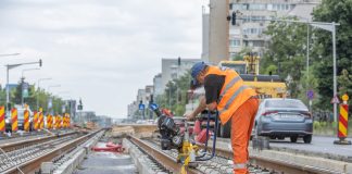 Lucrările la Prelungirea Ghencea continuă și în weekend. 140 de muncitori și 40 de utilaje sunt pe șantier