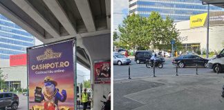 Trei prisme publicitare amplasate ilegal sub Pasajul Pipera, desființate de Administrația Străzilor
