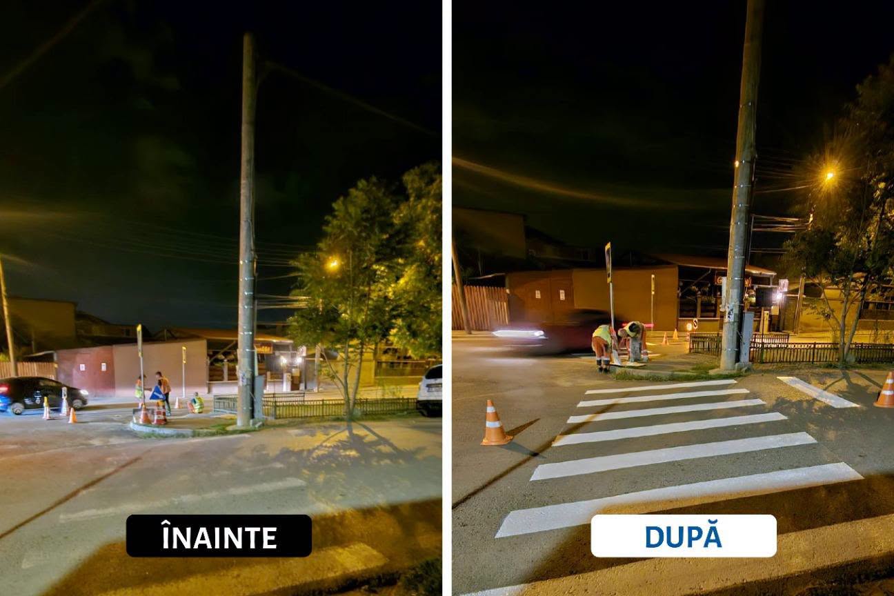 Marcaje rutiere refăcute pe zeci de străzi din București. Administrația Străzilor continuă lucrările în toate sectoarele 2 784226617 2285294648710947 3420648251801174980 n