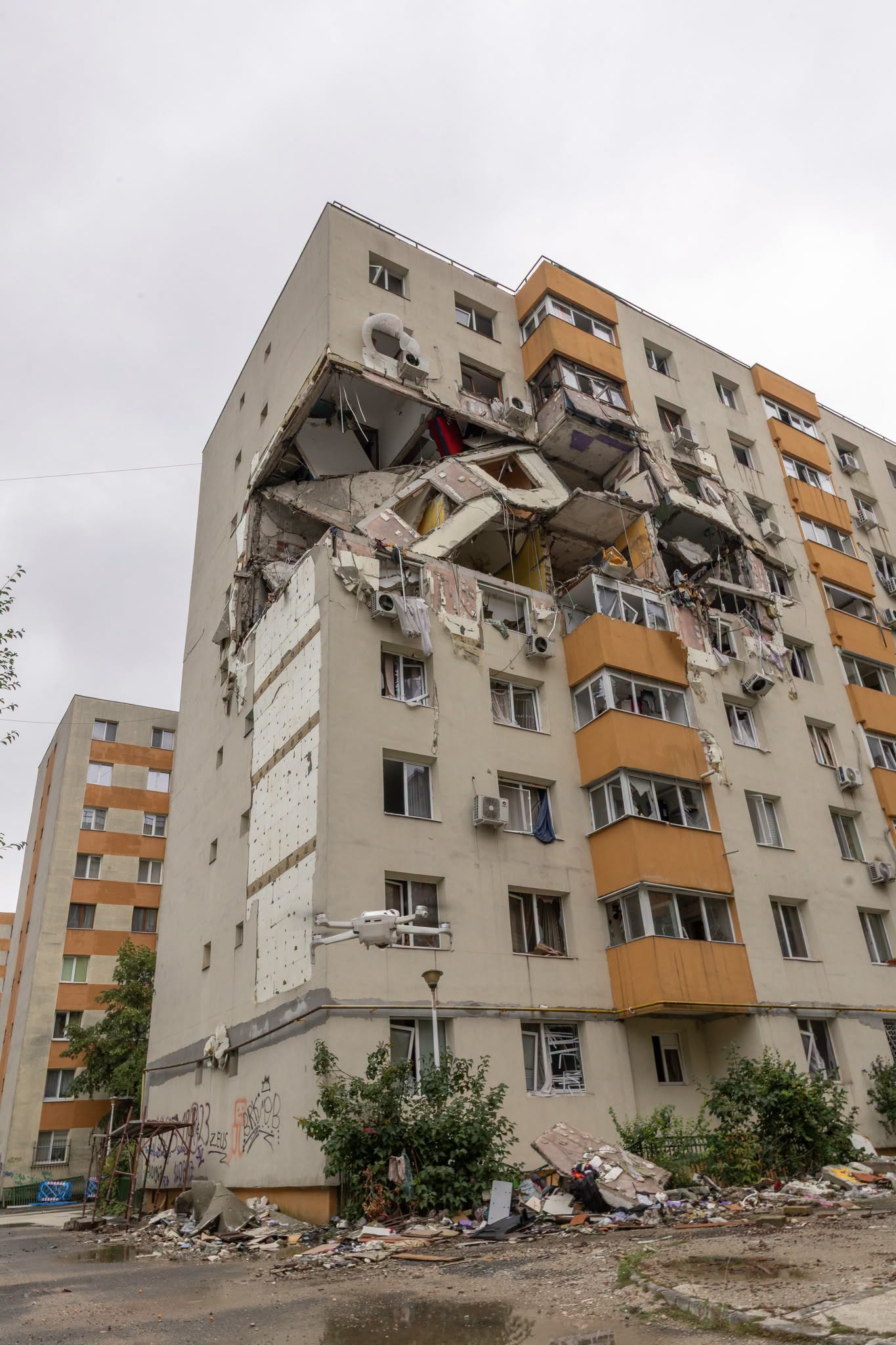 PMB a finalizat evaluarea blocului din Rahova afectat de explozie Lucrările de punere în siguranță urmează să înceapă după validarea raportului