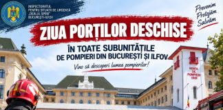 Ziua Porților Deschise la pompieri, pe 13 septembrie. ISU București-Ilfov își deschide toate subunitățile