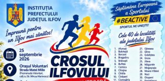 Crosul Ilfovului 2026 are loc pe 25 septembrie, în Voluntari. Startul competiției este programat la ora 11:00