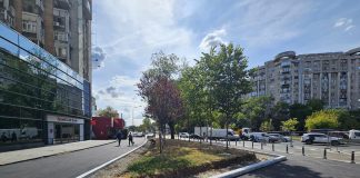 Calea 13 Septembrie, reamenajată pentru pietoni. Trotuarele din zona Piața Dr. Jose Rizal au fost refăcute