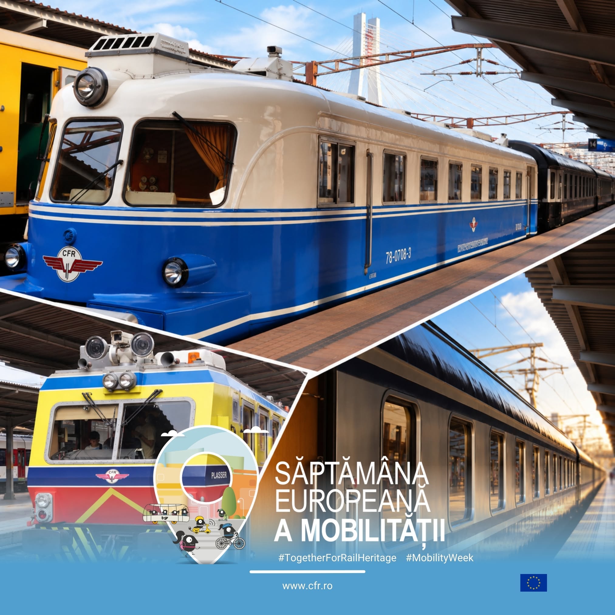 Acces gratuit pentru bucureşteni la expoziţii şi activităţi dedicate transportului feroviar şi mobilităţii sustenabile, în weekend