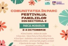 Festivalul familiilor din Sectorul 2, în Parcul Morarilor. Peste 30 de activități gratuite pentru copii și părinți