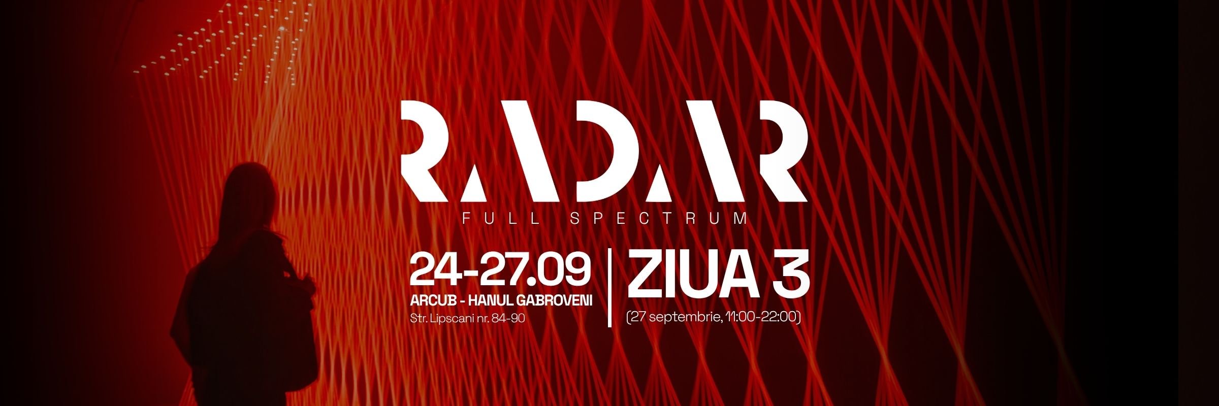 RADAR 2026: FULL SPECTRUM – instalații internaționale de lumină, laser, AI și artă interactivă, în premieră în România