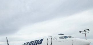 TAROM a efectuat zborul inaugural cu a doua aeronavă Boeing 737 MAX 8 la Chişinău