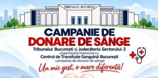 Campanie de donare de sânge la Tribunalul București. Acțiunea din 29 octombrie este destinată angajaților din sistemul judiciar