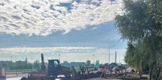 Lucrările de pe strada Roții din Sectorul 6 continuă. Se intervine la canalizarea pluvială, carosabil și trotuare