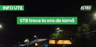 Se trece la ora de iarnă în noaptea de 24 spre 25 octombrie. STB anunță că programul liniilor nu va fi afectat