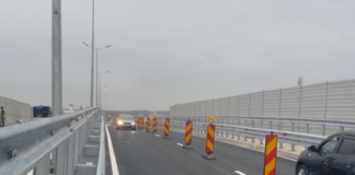 VIDEO/ Autostrada Bucureștiului: Circulația a fost deschisă pe pasajul DN3 peste A0 Nord. Traficul se desfășoară momentan pe două benzi