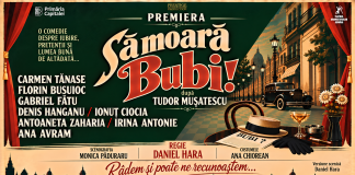 Carmen Tănase și Florin Busuioc, protagoniștii premierei „Să moară Bubi!”, în turneu la Buzău, Focșani și Câmpina