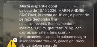 Băiat de 18 ani cu sindrom Down, dispărut din Sectorul 6. Poliția cere ajutorul populației